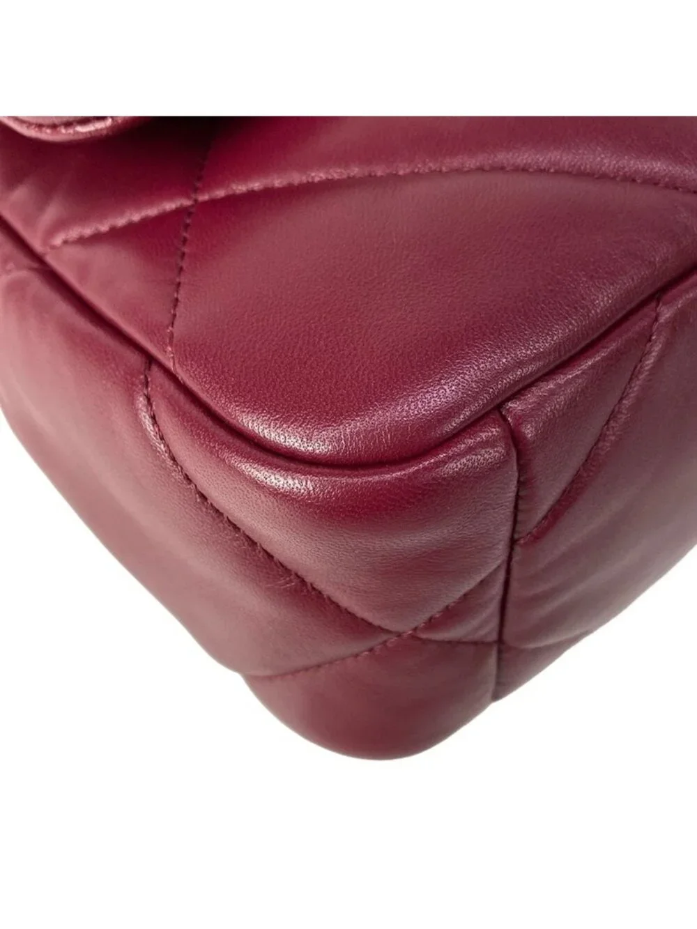 Chanel Shoulder Bag 19 Bordeaux Metal 2-Way Chain